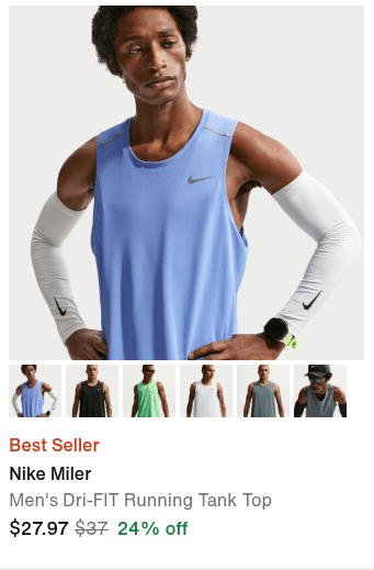 Nike Miler men's Dri-FIT running tank top