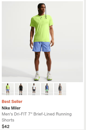 Nike Miler men's Dri-FIT running shorts