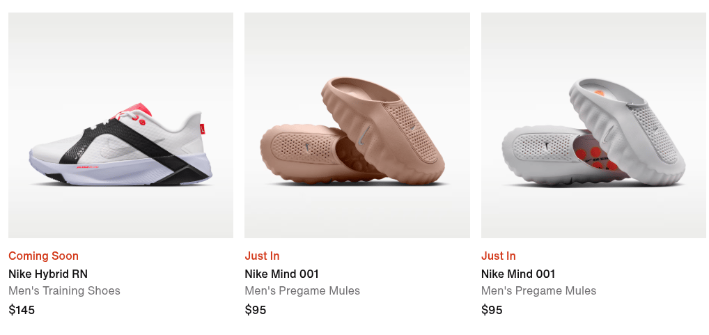 Nike men's training shoes