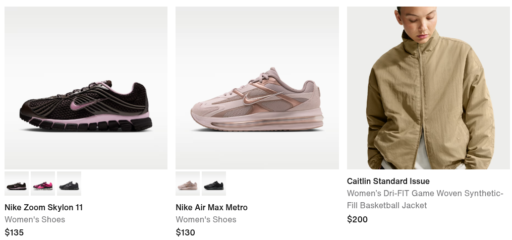 Nike new arrivals collection
