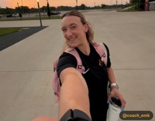 Emily Hanenberg training outdoors