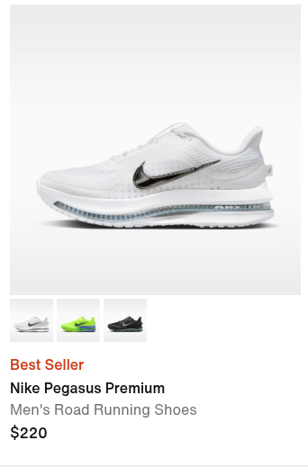 Nike Pegasus Premium men's road running shoes