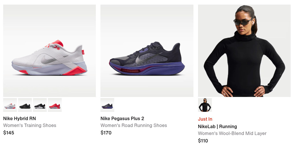 Nike Pegasus women's running shoes