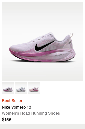 Nike Vomero 18 women's road running shoes