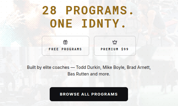 28 programs, one IDNTY