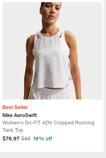 Nike AeroSwift women's Dri-FIT running tank top