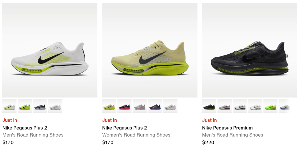 Nike Pegasus running shoes