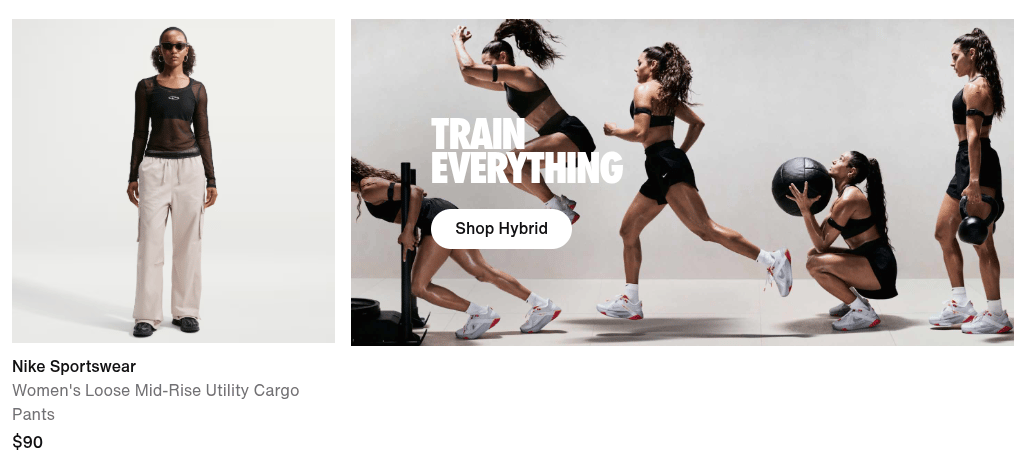 Nike women's hybrid training, train everything