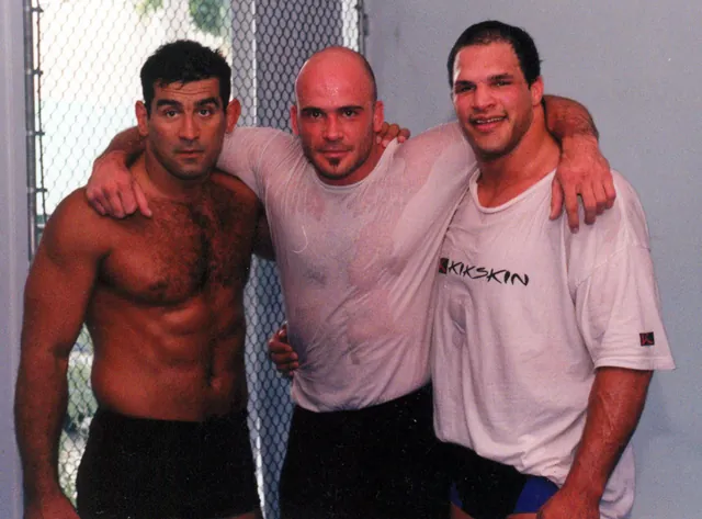 Bas Rutten with Mark Kerr
