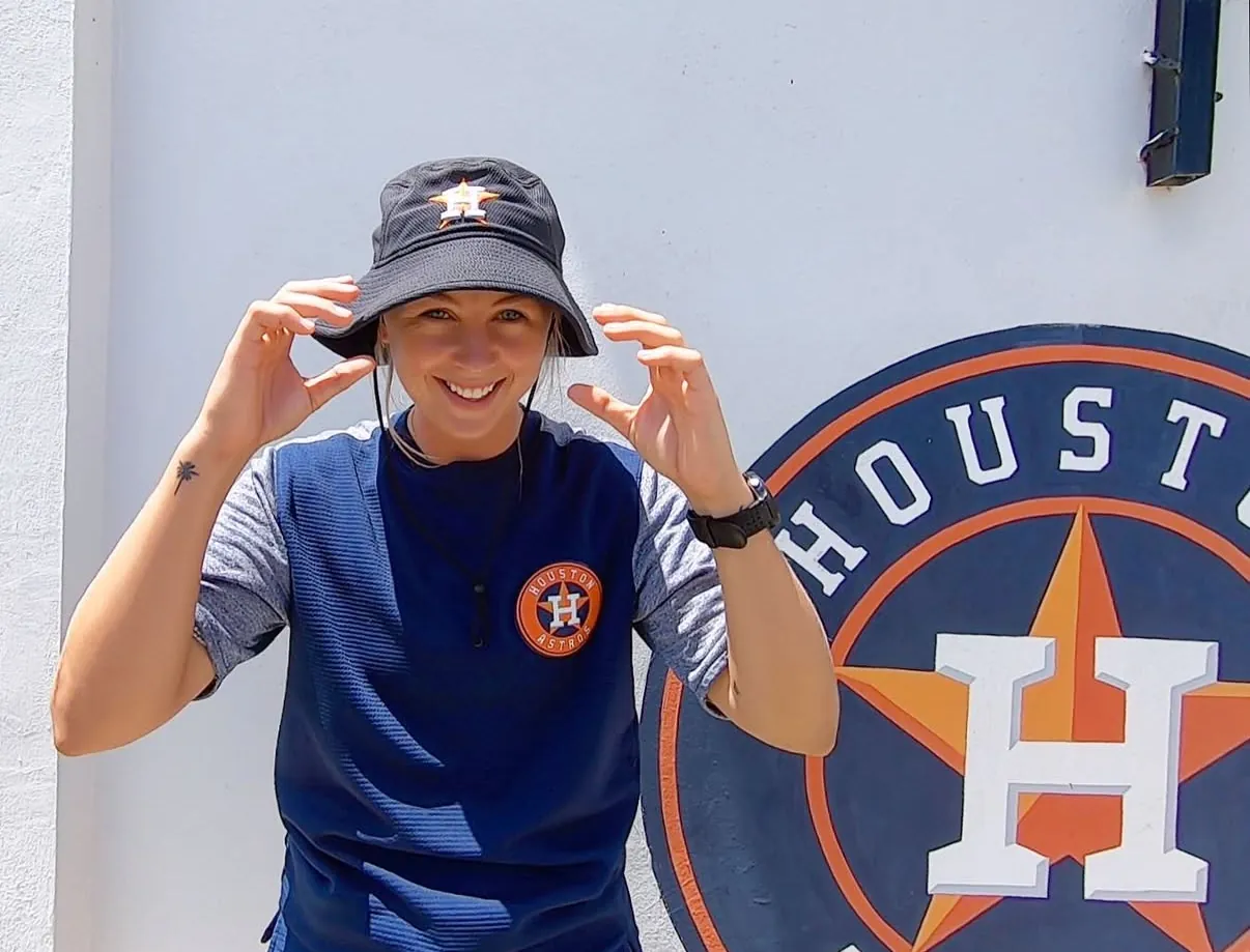 Brittany Wiebe with the Houston Astros