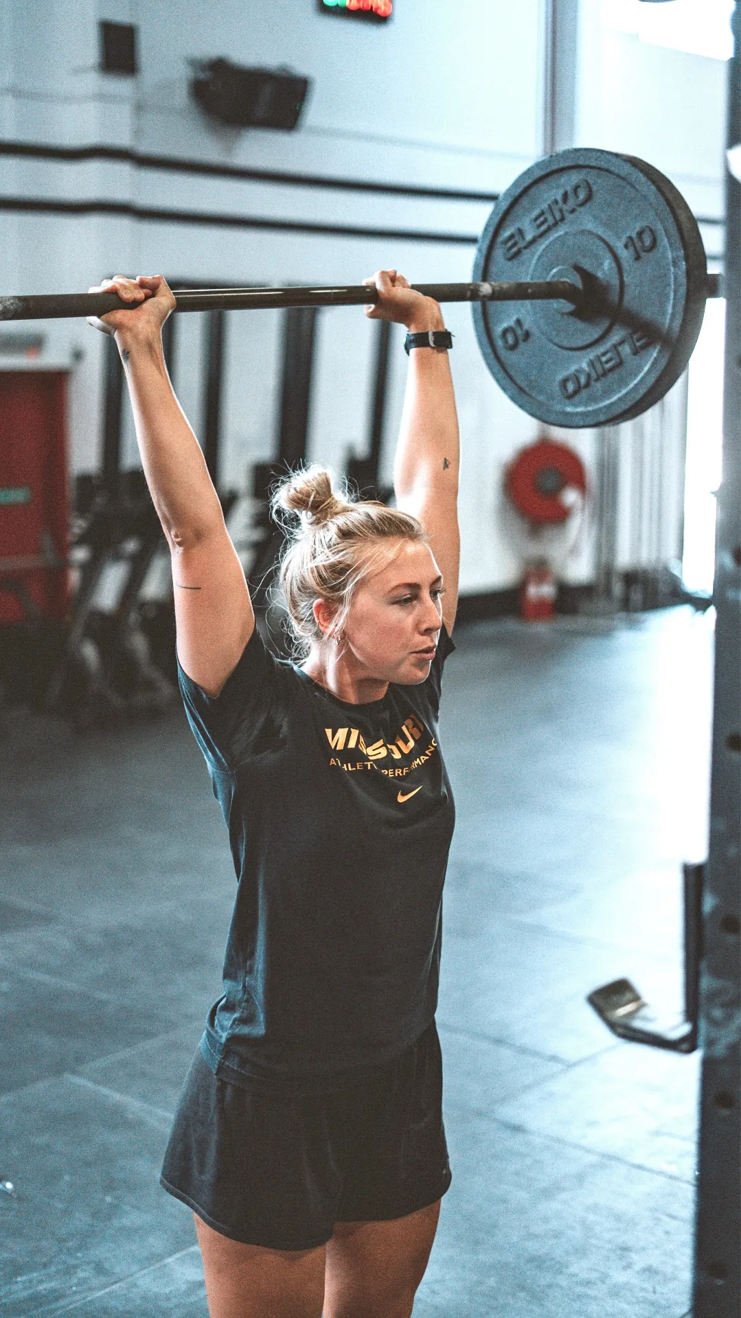 Brittany Wiebe lifting weights