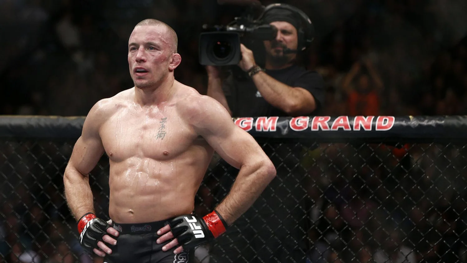 George St-Pierre in the UFC Octagon