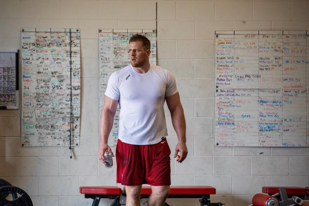 JJ Watt at the NX Level Sports Performance facility
