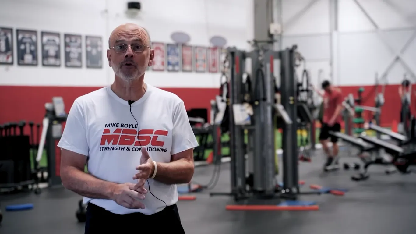 Mike Boyle coaching clean technique at MBSC